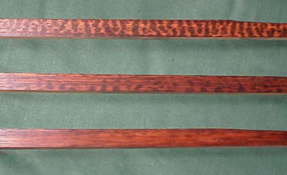 Snakewood of different figure compared